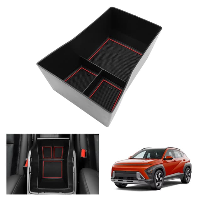 🚗 GAFAT Hyunda-i Kona SX2 2024 2025 (Elektronische Automatikgetriebe) Mittelkonsole Aufbewahrungsbox 🚗