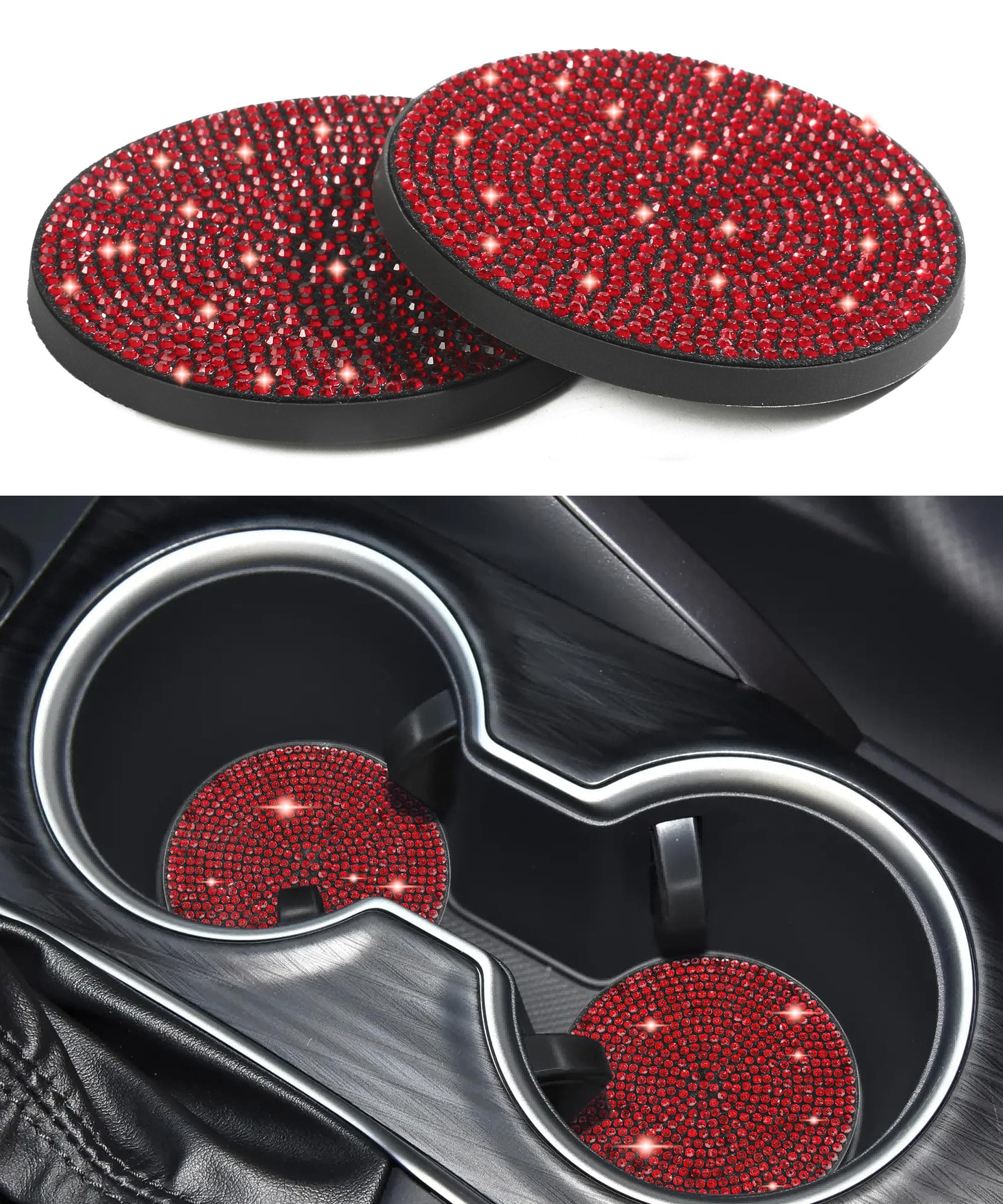 🚗 Flaconi 2PCS Auto Untersetzer! 🥤 Auto Getränkehalter Untersetzer! 🌟 Auto Accessoires Innenraum!