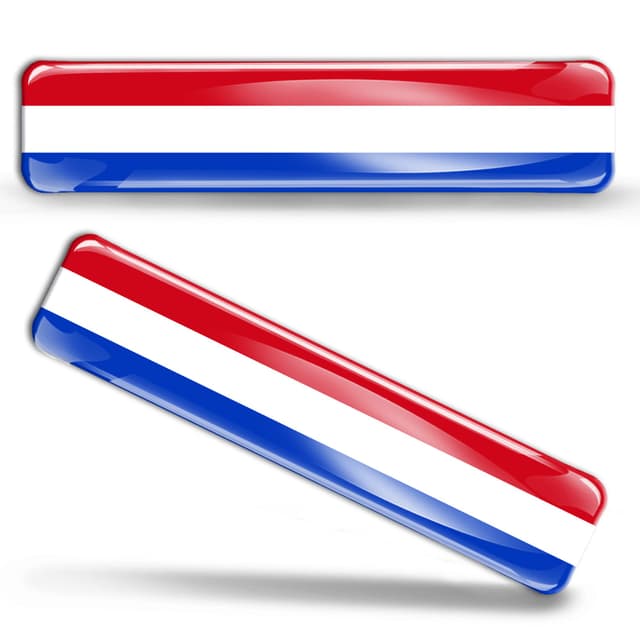 🇳🇱 Biomar Labs® 2 x Aufkleber 3D Gel Silikon Stickers Niederlande Holland The Netherlands Dutch Niederländische Flagge Fahne Flag Autoaufkleber F 10 🚗