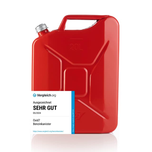 Oxid7 Kraftstoffkanister 20 Liter aus Metall mit Schraubverschluss 🔥 | Benzin, Diesel & Bio-Ethanol geeignet