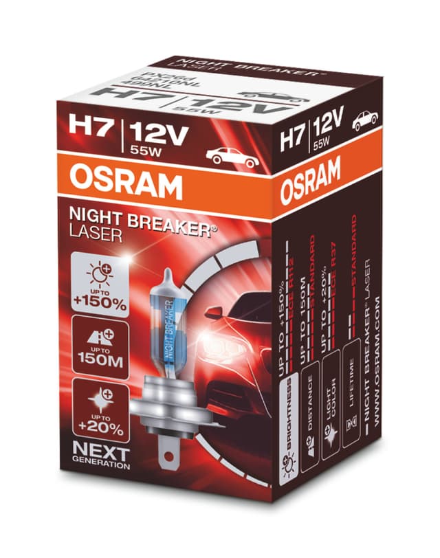 Osram NIGHT BREAKER LASER H7 - +150% mehr Helligkeit! 🚗💡