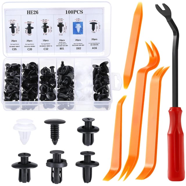 🔧🚗 Auto Befestigung Clips - Vintoney 100 Stück