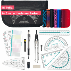 📐🔷 CALCUSO Geometrie Set Pro/Zirkel Set (15-teilig) 🖊️✏️ Angebot bei HelloDeals