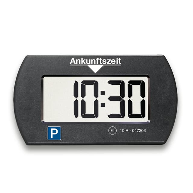 Needit elektronische Parkscheibe Park Mini I automatische Parkscheibe elektrisch mit Zulassung vom Kraftfahrt-Bundesamt I Digitale Parkuhr mit 2 Displays I maximale Funktion in minimalem Format Schwarz 1-Pack 🅿️🚗