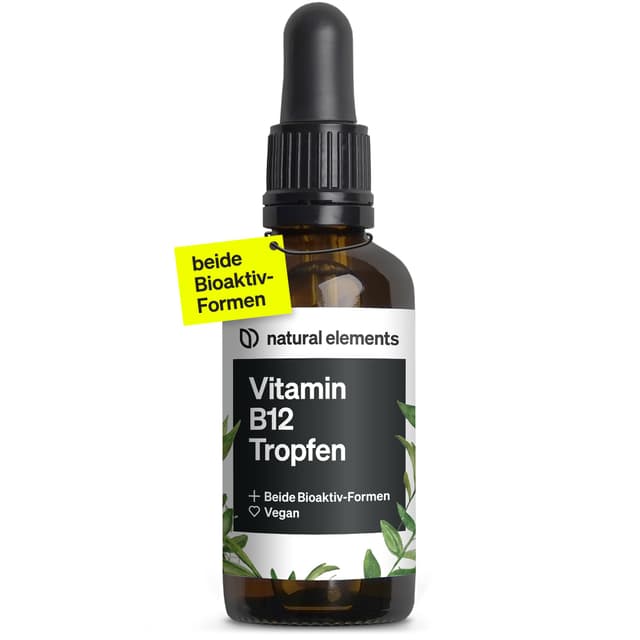 Vitamin B12 Tropfen - Jahresvorrat - Vegan & Wirksam 🌿💊
