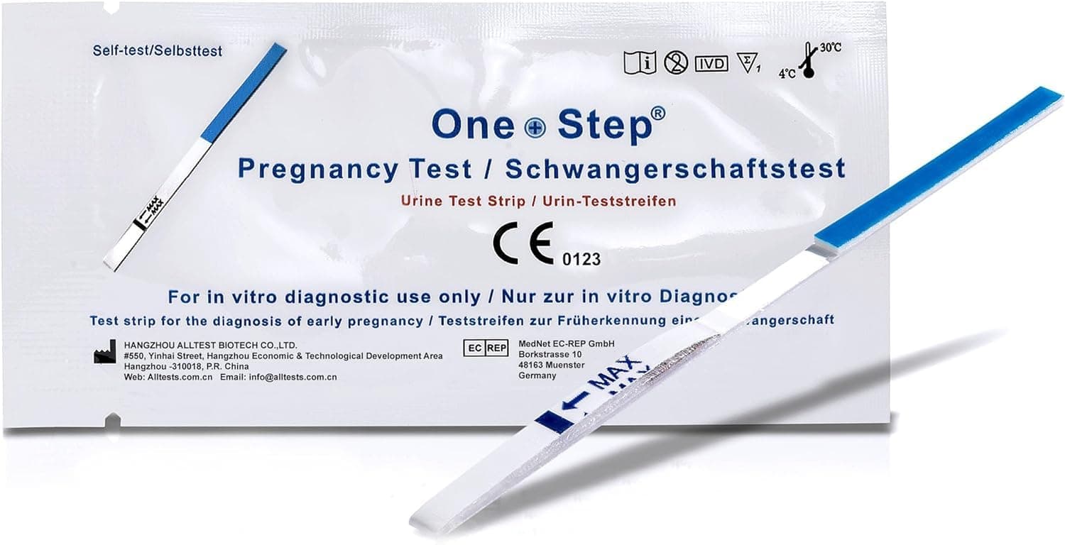 🤰🔍 10 x One+Step ultraempfindlicher Schwangerschaftstest - Frühschwangerschaftstest 10 Stück