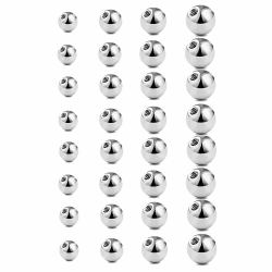 🌟 Gojewen Piercing Kugeln 1,2mm 1,6mm Silber Ersatzkugel 🌟 Angebot bei HelloDeals