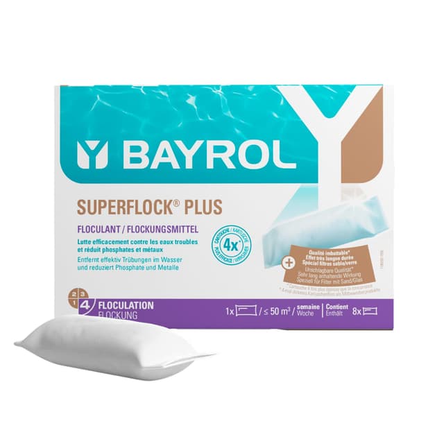 BAYROL Superflock Plus 1 kg - Flockungsmittel Pool 🏊‍♂️
