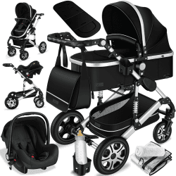 🌟 KESSER® Loops 3 in 1 Kinderwagen Kombikinderwagen Komplett-Set 🌟 Angebot bei HelloDeals