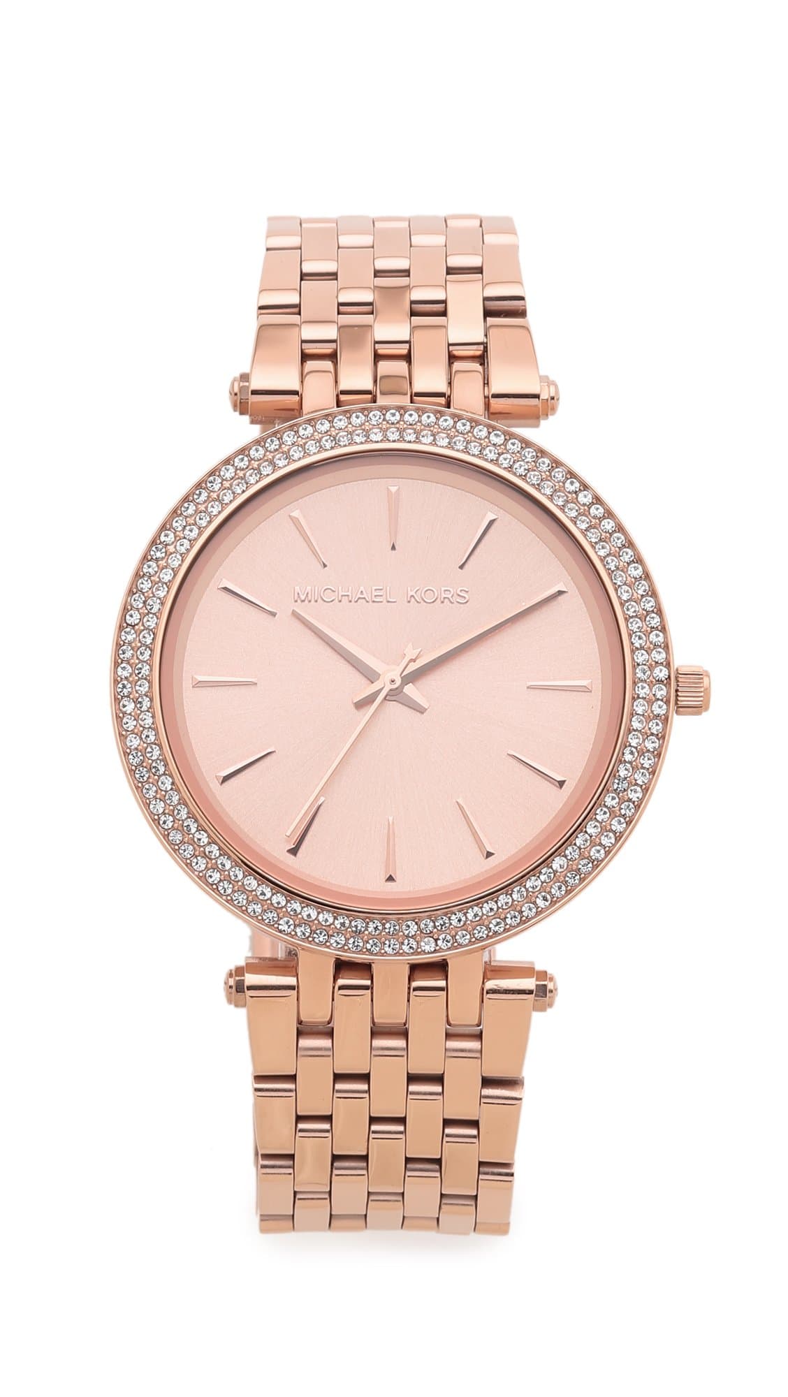 Michael Kors Darci Uhr für Damen in Roségold mit Quarzwerk und Edelstahlarmband