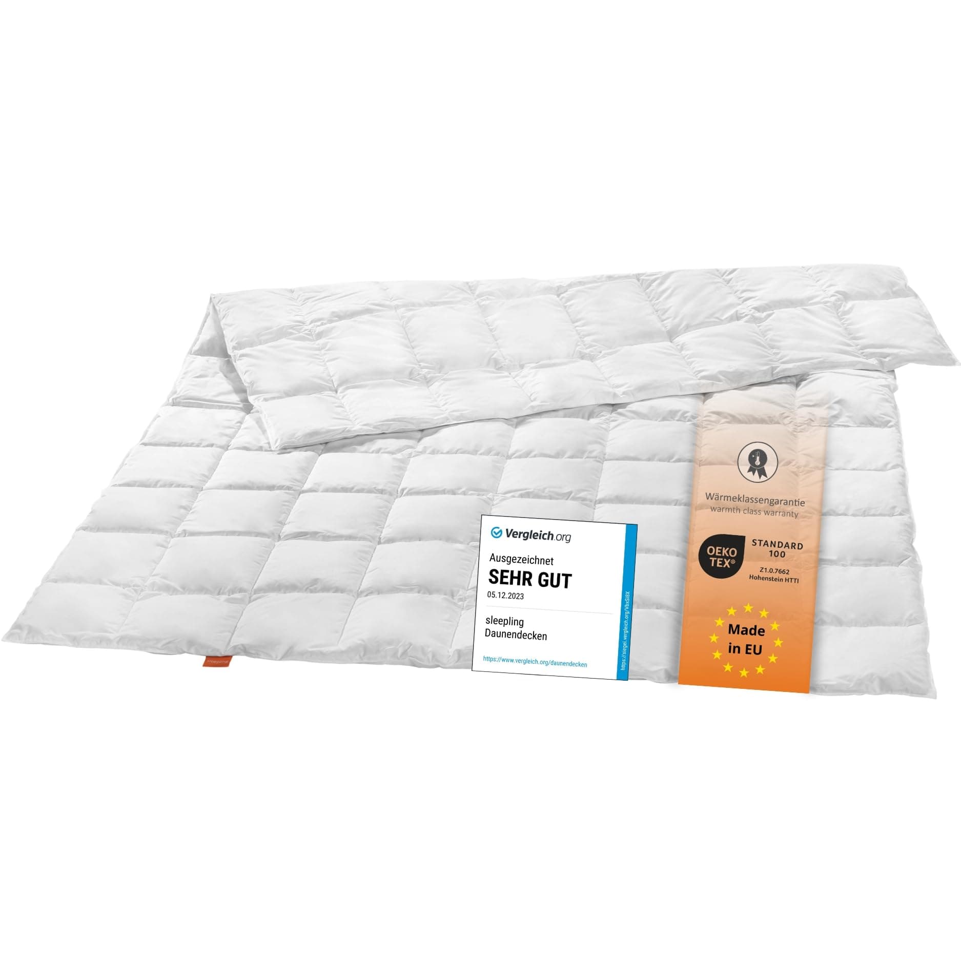 Sleepling 197142 Extra Leichte Sommer Daunendecke Bettdecke 155 x 220 cm