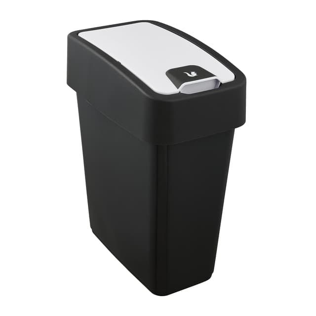 🌟 Deal des Tages: keeeper Premium Abfallbehälter mit Flip-Deckel, Soft Touch, 10 l, Magne, Graphit-Grau 🌟
