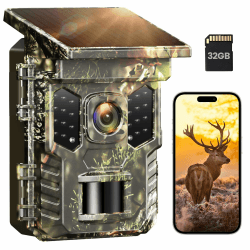 XTU 4K WLAN Wildtierkamera mit Nachtsicht und Solarpanel 📸🌿 Angebot bei HelloDeals