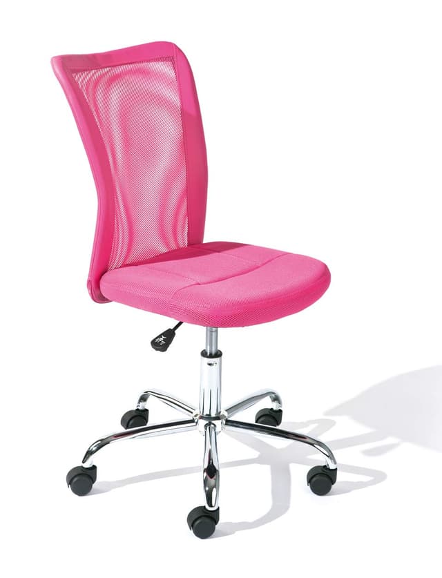 Inter Link - Kinderschreibtischstuhl - Ergonomischer Drehsessel - Höhenverstellbar - Pink - Bonnie Rosa 🪑