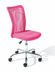 Inter Link - Kinderschreibtischstuhl - Ergonomischer Drehsessel - Höhenverstellbar - Pink - Bonnie Rosa 🪑