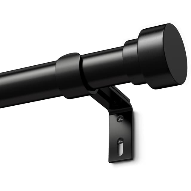 🌟 Angebot! Schwarz Vorhangstange Ausziehbar Gardinenstange Curtain Rod 🏡