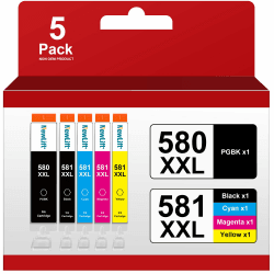 🌟 Neuer Deal! Canon 580 581 Druckerpatronen Kompatibel Angebot bei HelloDeals