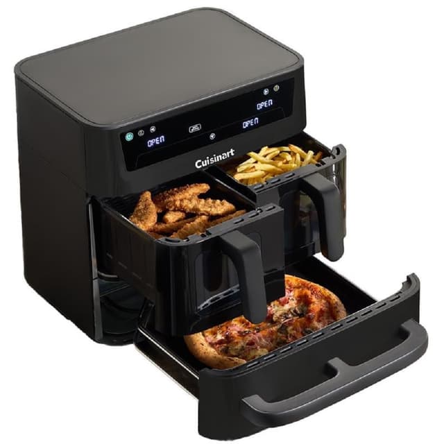 🍟🍕 Cuisinart Tri Zone 13,6L Heißluftfritteuse & Ofen | PFAS-frei | XXXL-Kapazität | 3 Kochzonen | 2×4,3L Körbe + 5L Ofen | 9-in-1 🍗🥧
