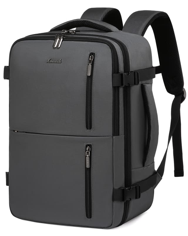 🎒 LOVEVOOK Ryanair Handgepäck Rucksack 40x20x25 - Grau 40 x 20 x 25 cm (14 Zoll) 🎒