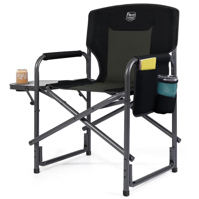 TIMBER RIDGE Regiestuhl klappbar 180kg Ultraleicht 3,3kg Campingstuhl Faltbar 🏕️🎣