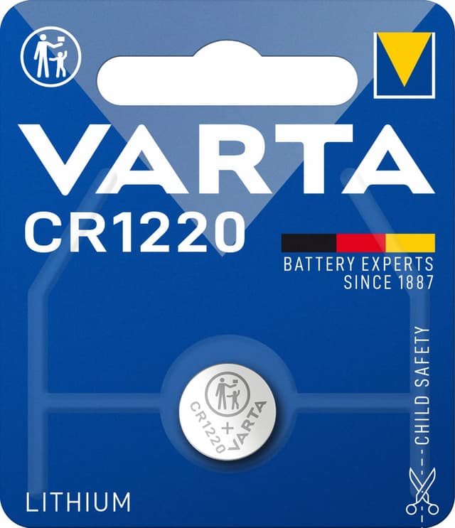 🔋 Super Deal! VARTA Batterien Knopfzelle CR1220, 1 Stück