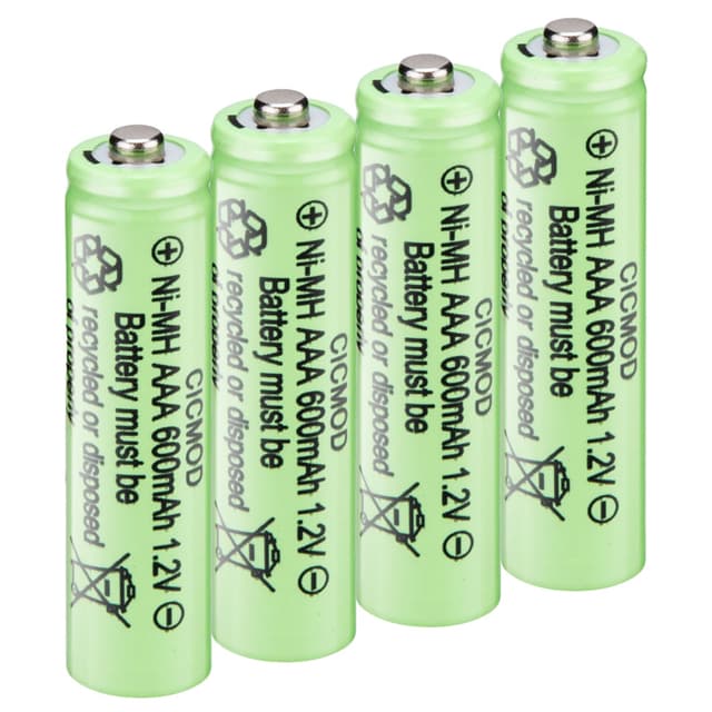 CICMOD 4 Stück AAA 600mAh Akku Wiederaufladbare 1,2V NI-MH Solar Aufladbare Akkubatterien 🌞🔋