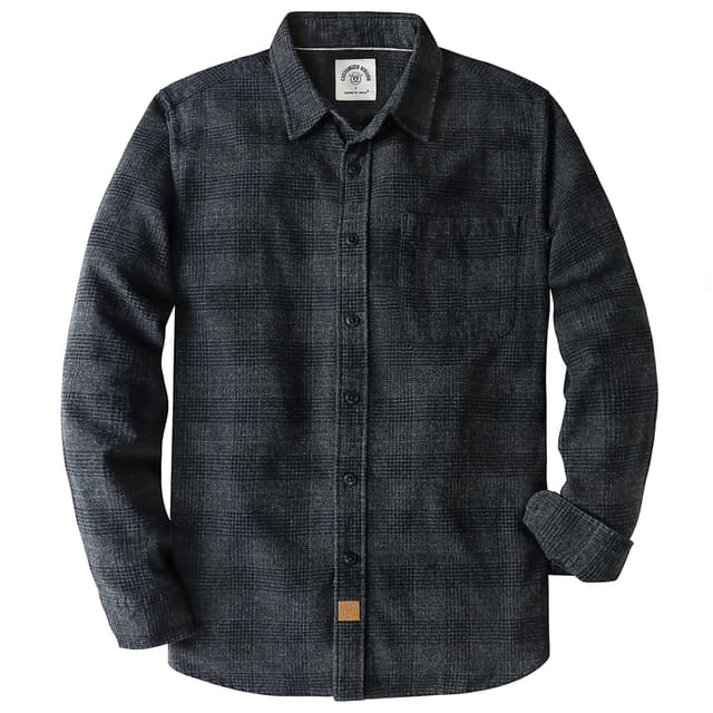 Dubinik® Flanellhemd Herren Kariert Button Down Outdoor Baumwolle Freizeithemden Flanellhemden Herren Langarm ❤️👕