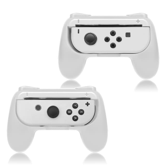 🎮🎉 Super Angebot: FYOUNG Griffe Halterung für JoyCon Switch & Switch OLED Modell - Weiß (2er Pack)