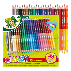 🌈🖍️ Jolly Superstick Crazy Farbstifte 24 Stifte mit 48 Farben 24 Stück (1er Pack) - Angebot