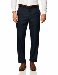 👔 Amazon Essentials Herren Flatfront-Anzughose Marineblau 40W / 32L