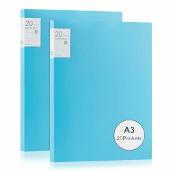 🎨 Srvnpioy 2 Stück A3 Präsentationsdisplay Buch, Sichtbuch in A3 Format 📘