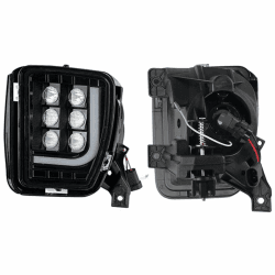 🚗 WPFC Auto-Frontstoßstange Nebelscheinwerfer Montage Mit Hellen LED DRL LED Nebel-Treibendes Licht Für Dodge Ram 1500 2500 2013-2018