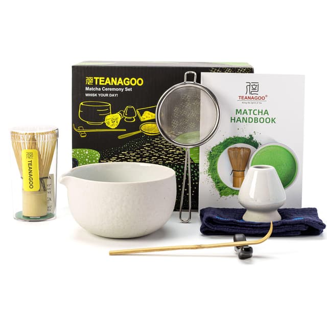 TEANAGOO Matcha Set | Premium Machata Zeremonie-Set | Hochwertiges Matcha Zubehörset