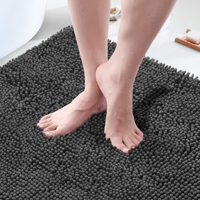 🛁 Luxuriöses Chenille Badezimmerteppich-Angebot: Weich, saugfähig & rutschfest! 🚿