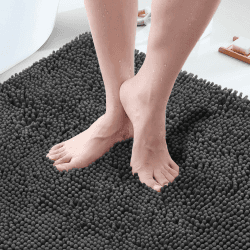 🛁 Luxuriöses Chenille Badezimmerteppich-Angebot: Weich, saugfähig & rutschfest! 🚿