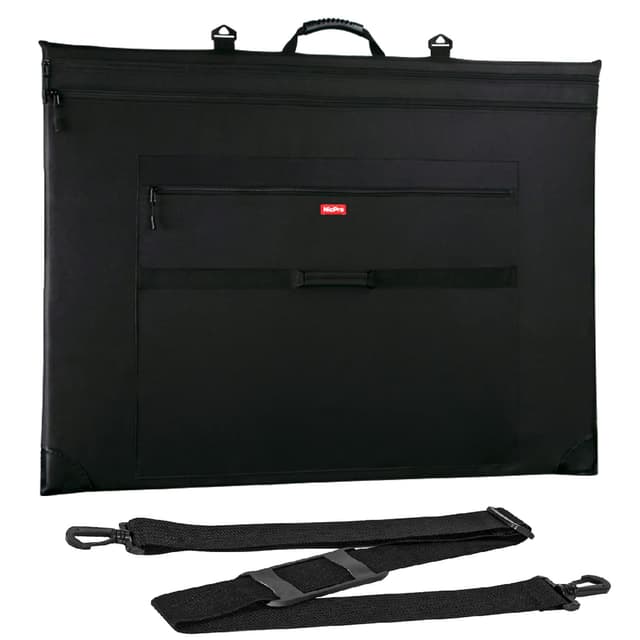 🎨 Nicpro Leichte Kunst Portfolio Tasche - Schwarze Leinwand Zeichenbrett Tasche 🎨