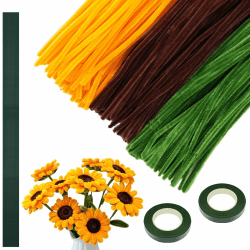 🌻 Pfeifenreiniger Blumen Set - DIY Dekorationen 🎨