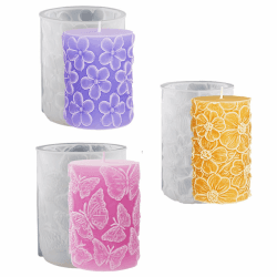🕯️🌸 Bekecidi 3 Stück Kerzenformen für Kerzenherstellung 🌸🕯️