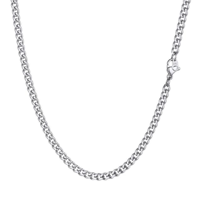 PROSTEEL Herren Halskette Klassische Panzerkette 3/6/9/12mm breit kubanische Gliederkette Herren Hip-Hop Kette Cuban Chain Necklace