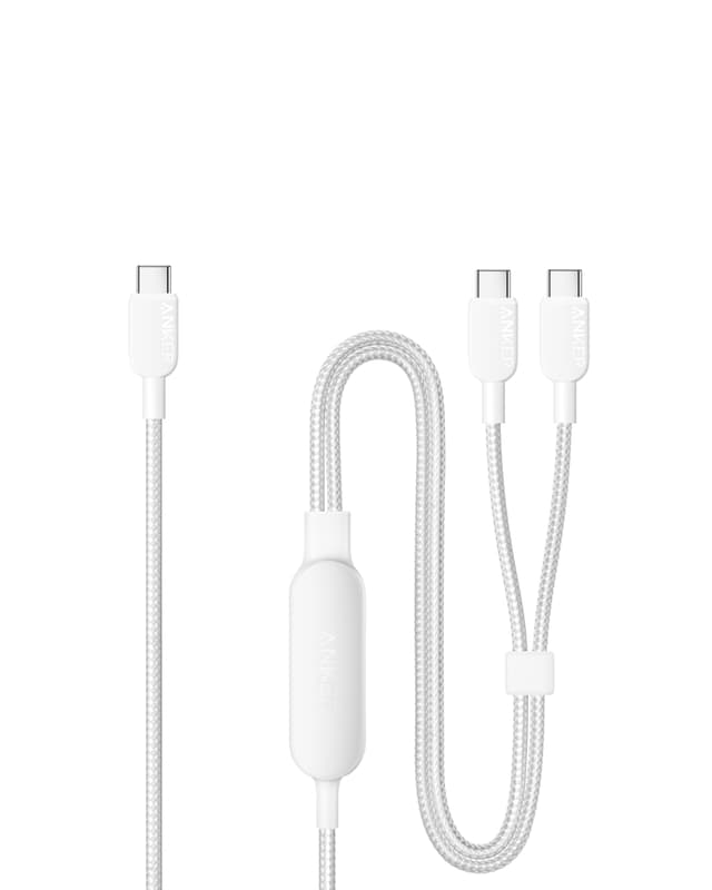 🔌 Anker USB C auf USB C Kabel, 140W Max 2-in-1 USB C Kabel 1,2m Weiß 📱⚡