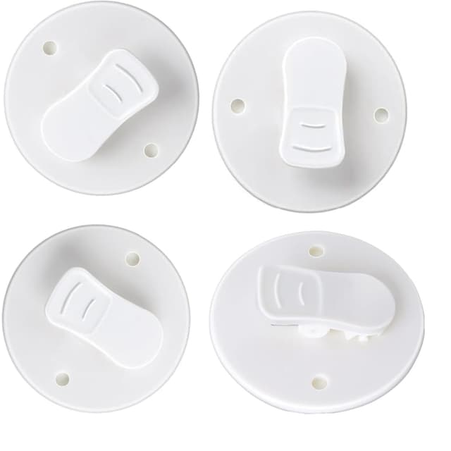 LiJuanWang Duschvorhang Clips, Selbstklebende Spritzschutz-Clips 🚿