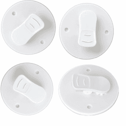 LiJuanWang Duschvorhang Clips, Selbstklebende Spritzschutz-Clips 🚿
