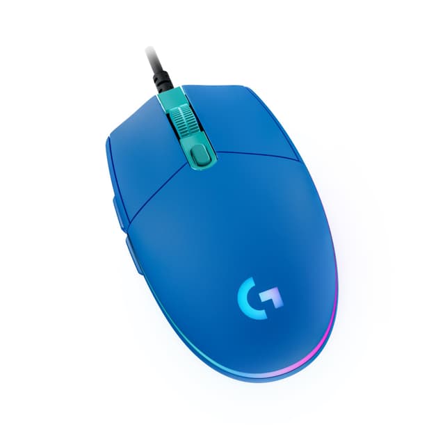 Logitech G203 Gaming-Maus mit anpassbarer LIGHTSYNC RGB-Beleuchtung, 6 programmierbare Tasten, spieletauglicher Sensor, Abtastung mit 8.000 DPI, Geringes Gewicht - Blau G203 Blau