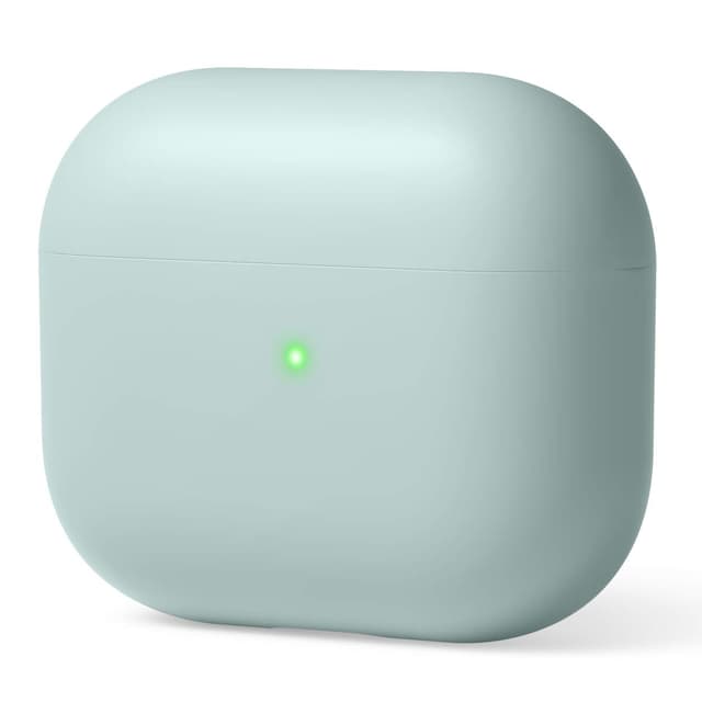 elago Liquid Hybrid Hülle Kompatibel mit AirPods 3 Case Cover - Dreischichtiger Strukturschutz, Voller Schutz, LED Sichtbar, Hochwertiges Silikon Schutzhülle (Mint)