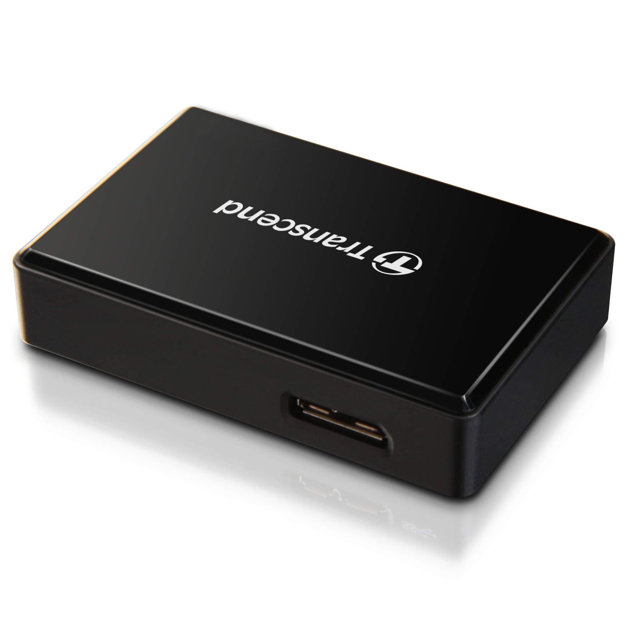 Transcend Multifunktionskartenleser mit SD-, microSD- und CompactFlash-Steckplatz USB 3.1 Gen 1, Schwarz - TS-RDF8K2 schwarz All-in-one Kartenlesegerät USB 3.1