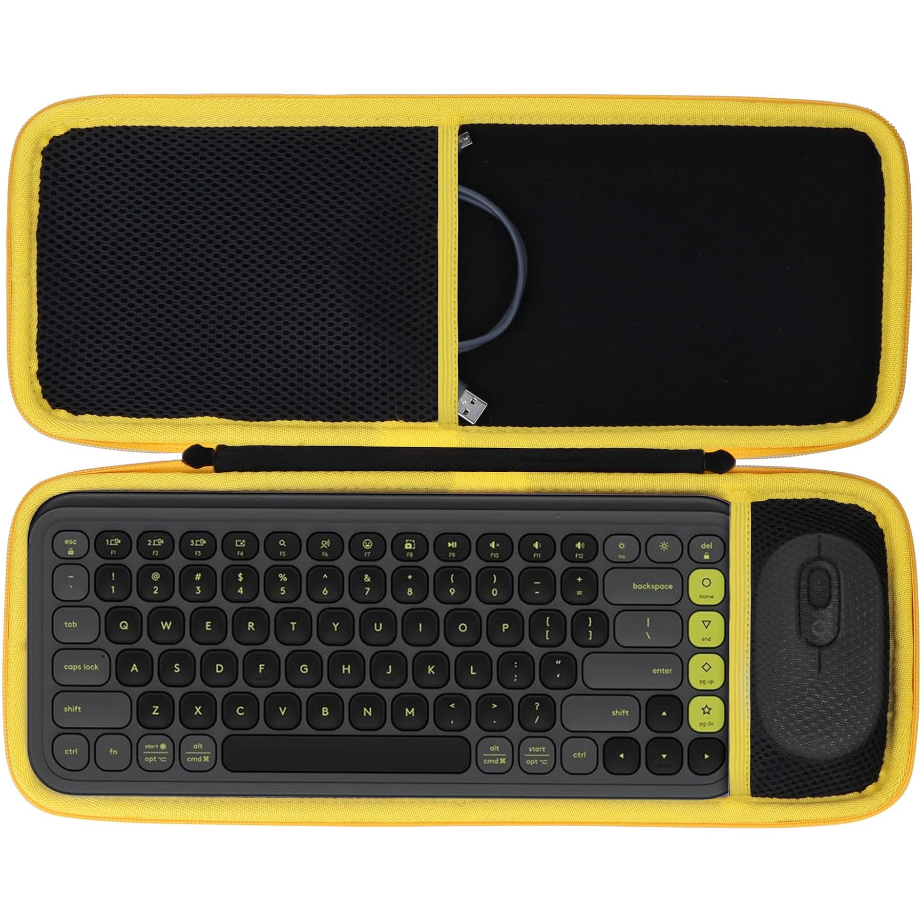 Lebakort Hart Schutz Hülle Etui für Logitech POP ICON Combo -Tastatur-Maus-Set Grafit POP ICON Combo Tasche