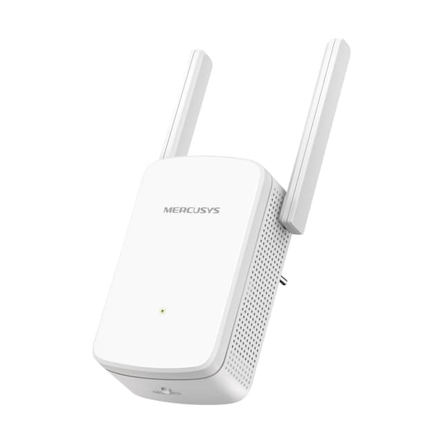 Mercusys ME12 WLAN Verstärker & Repeater mit 300 Mbit/s, 2 × Externe Antennen, App-Steuerung, Zugriffskontrolle, kompatibel mit jedem gängigen WLAN-Geräten