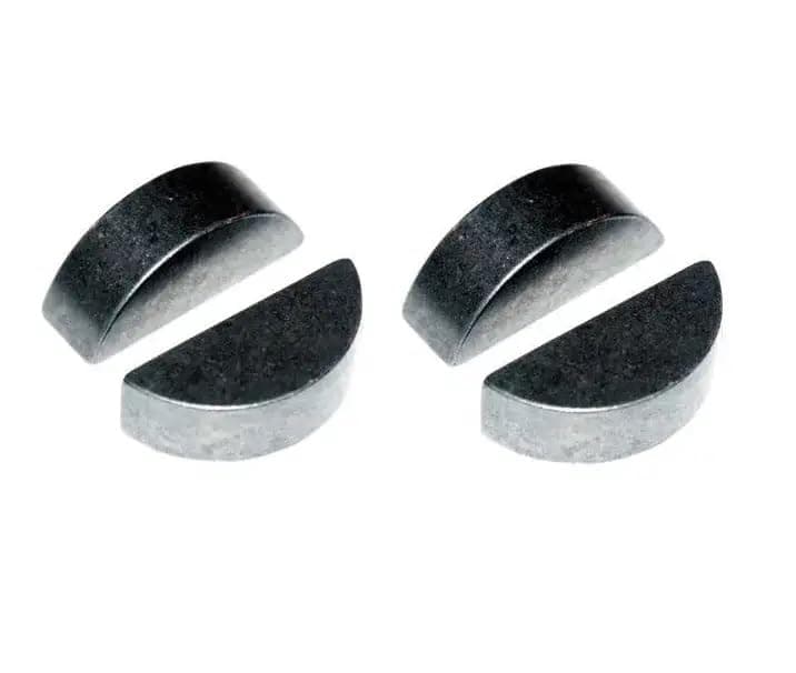 cyclingcolors 4x Antriebswellen Passfeder Paßfeder Zündkeil Mitnehmerkeil Halbmondkeil traktor rasenmäher motorrad moped roller, 2,5x3,7x9,6mm
