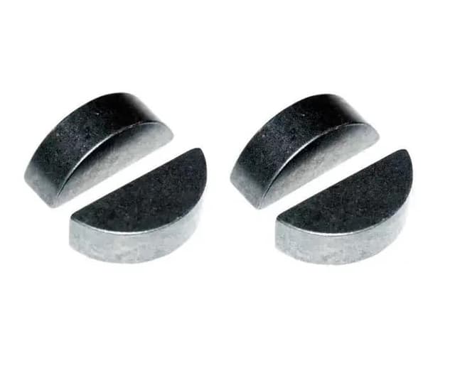 cyclingcolors 4x Antriebswellen Passfeder Paßfeder Zündkeil Mitnehmerkeil Halbmondkeil traktor rasenmäher motorrad moped roller, 2,5x3,7x9,6mm