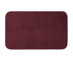 Gözze - Rutschfester Weicher Badeteppich, 100% Polyester, 60 x 100 cm - Brombeere Brombeere 60 x 100 cm (Rechteckig)